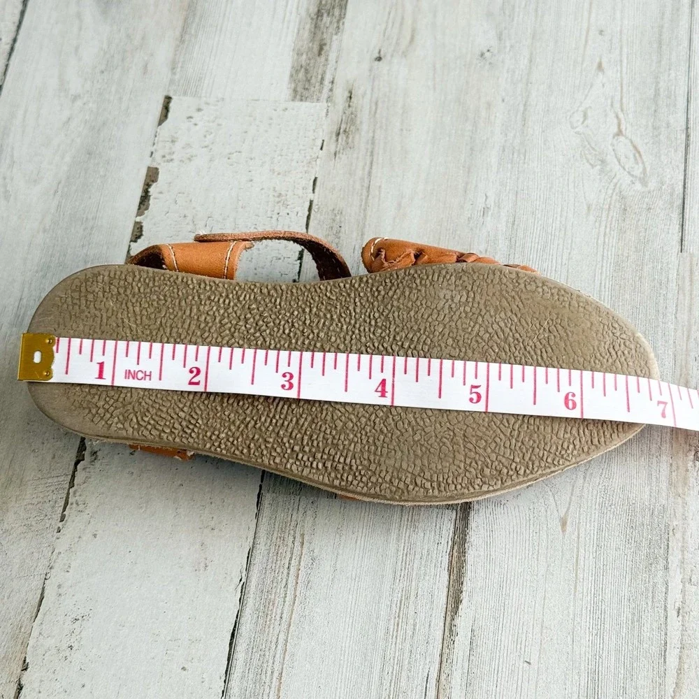 Mexican Leather Unicorn Huarache Sandals Toddler Girls Size 6 Made in Mexico